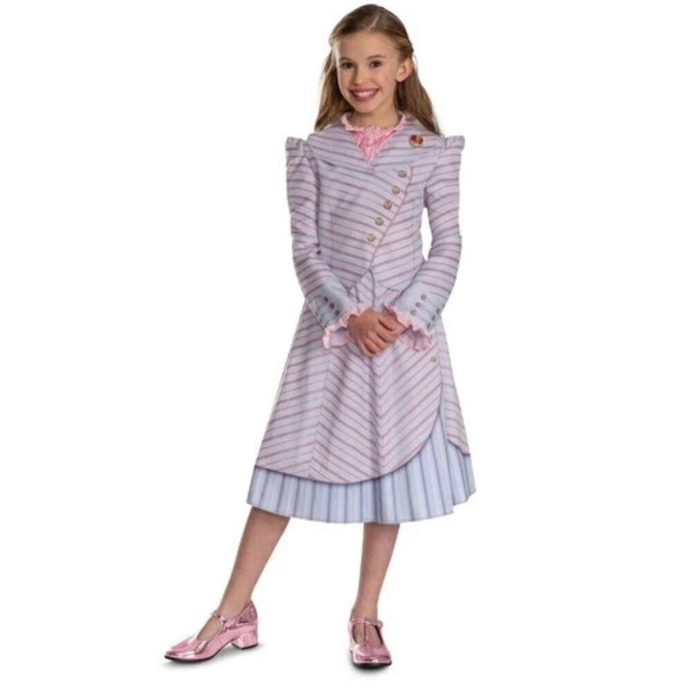 NEW Wicked Glinda Shiz University Halloween Costume Dress Girls Small 4-6X